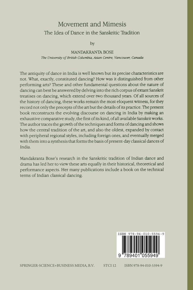 Weitere Ansicht: Movement and Mimesis | Mandakranta Bose