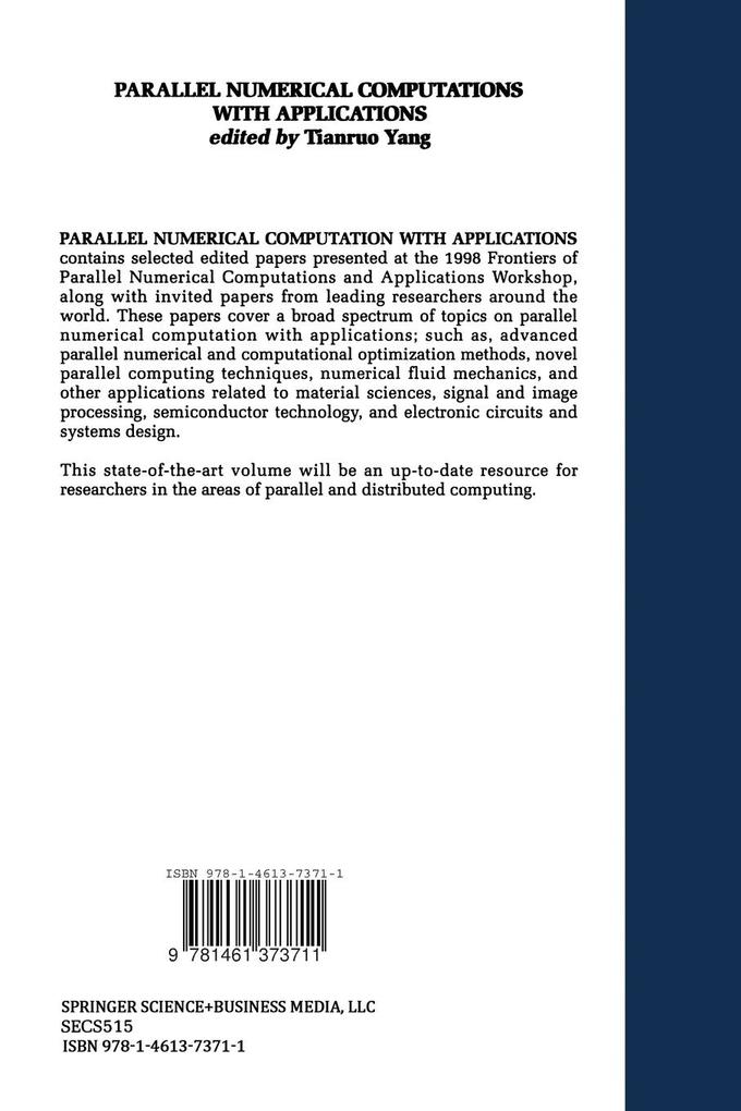 Weitere Ansicht: Parallel Numerical Computation with Applications