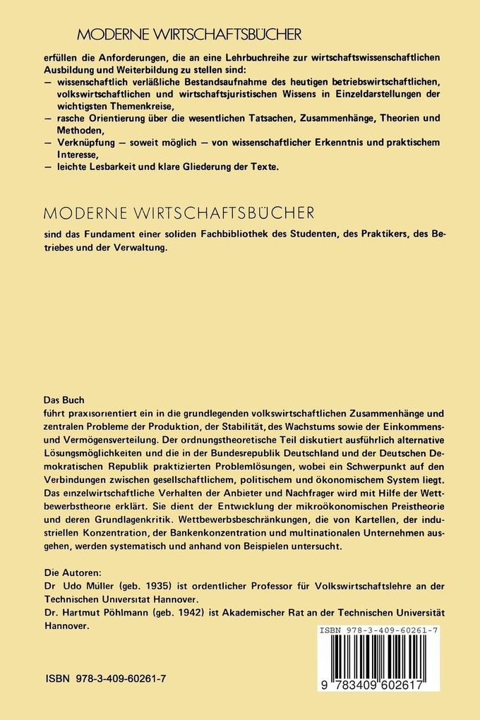 Weitere Ansicht: Allgemeine Volkswirtschaftslehre | Udo Müller