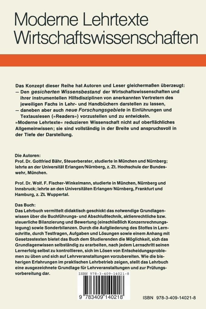 Weitere Ansicht: Buchführung und Bilanzen | Gottfried Bähr