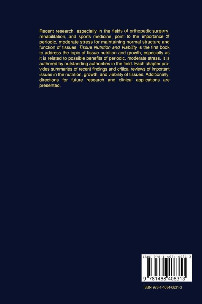 Weitere Ansicht: Tissue Nutrition and Viability