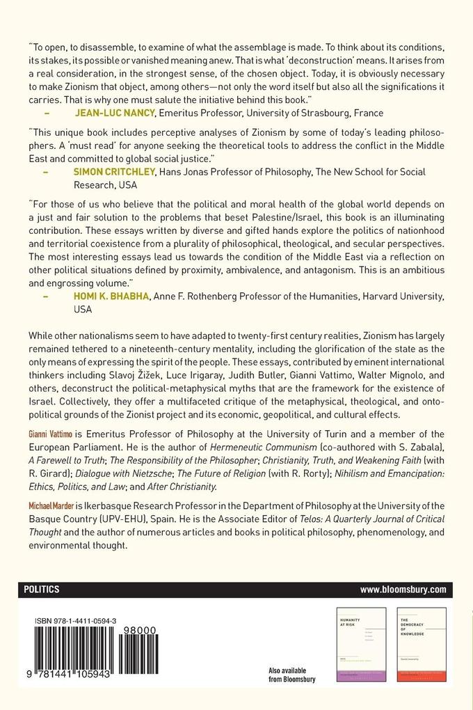 Weitere Ansicht: Deconstructing Zionism