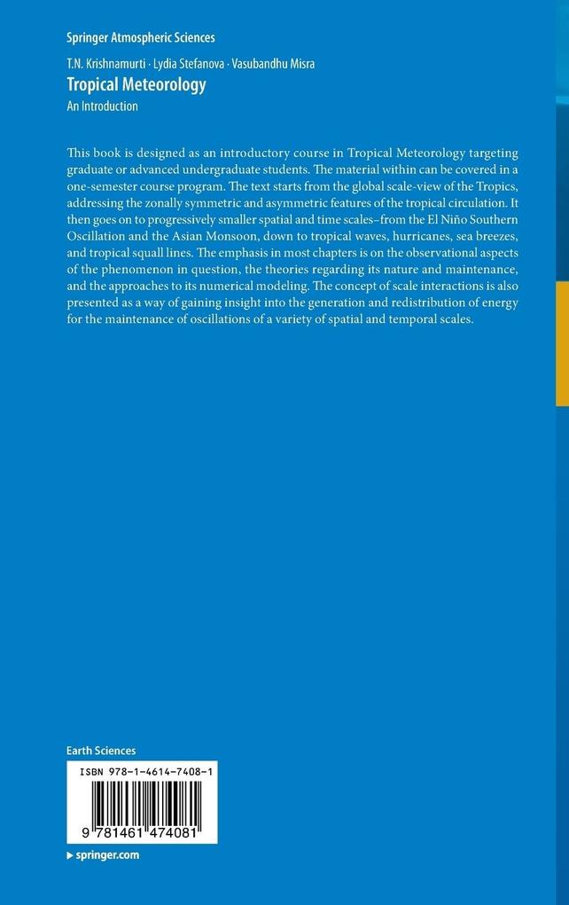 Weitere Ansicht: Tropical Meteorology | T. N. Krishnamurti, Lydia Stefanova, Vasubandhu Misra