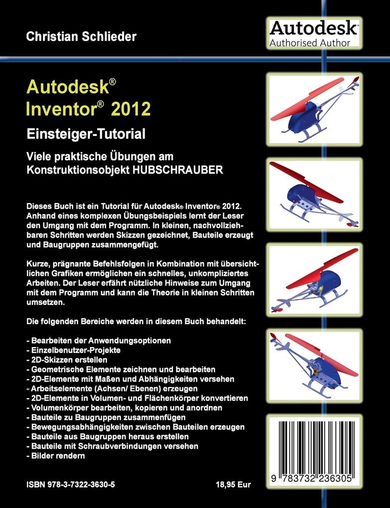 Weitere Ansicht: Autodesk Inventor 2012 - Einsteiger-Tutorial | Christian Schlieder
