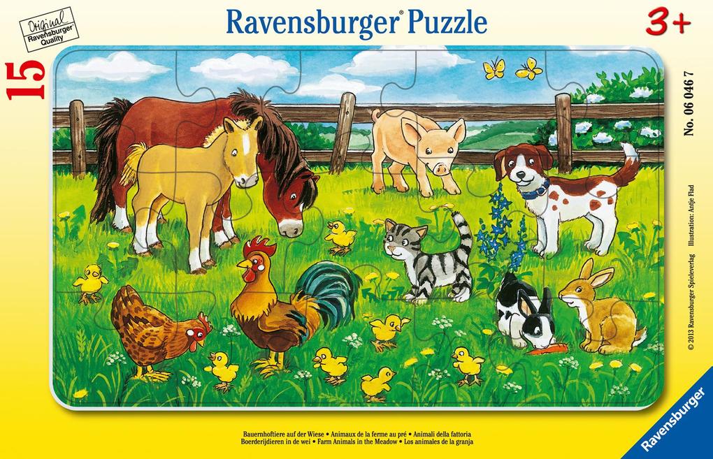 Bauernhoftiere auf der Wiese. Rahmenpuzzle 15 Teile.pdf
