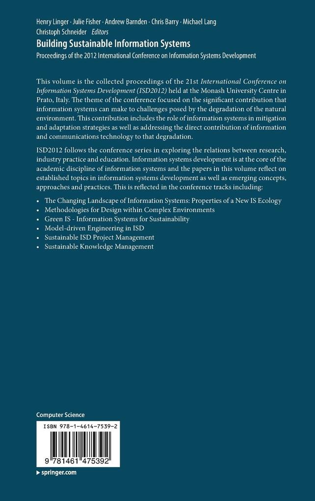 Weitere Ansicht: Building Sustainable Information Systems