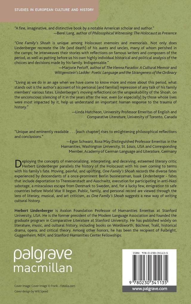 Weitere Ansicht: One Family's Shoah | H. Lindenberger