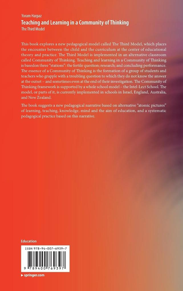 Weitere Ansicht: Teaching and Learning in a Community of Thinking | Yoram Harpaz
