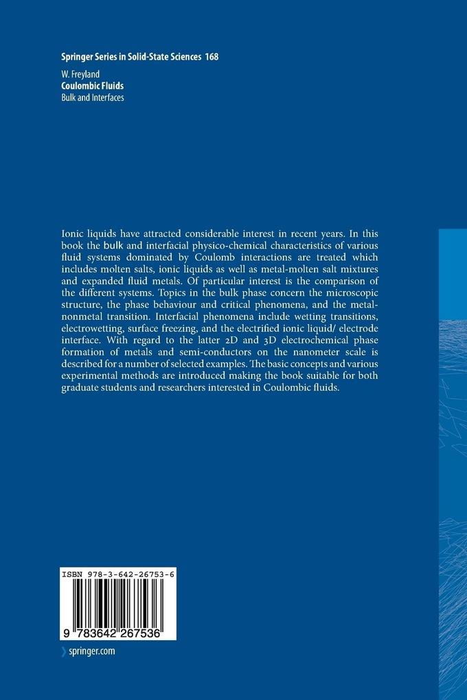 Weitere Ansicht: Coulombic Fluids | Werner Freyland