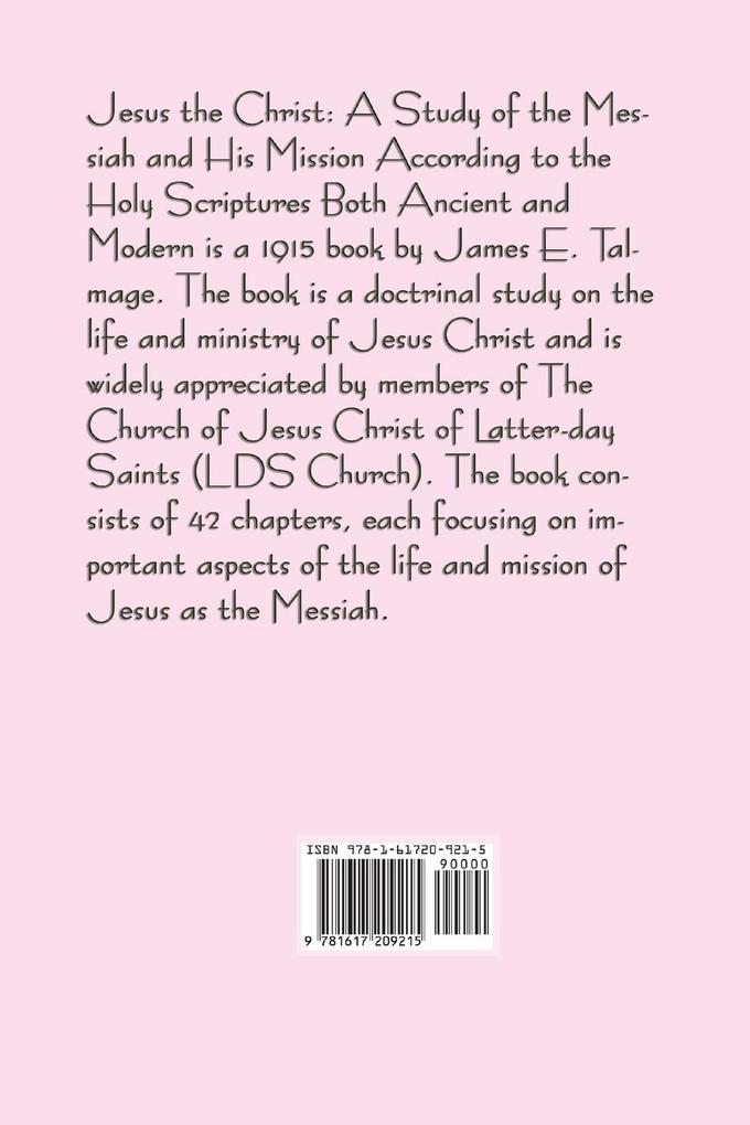 Weitere Ansicht: Jesus the Christ | James E. Talmage