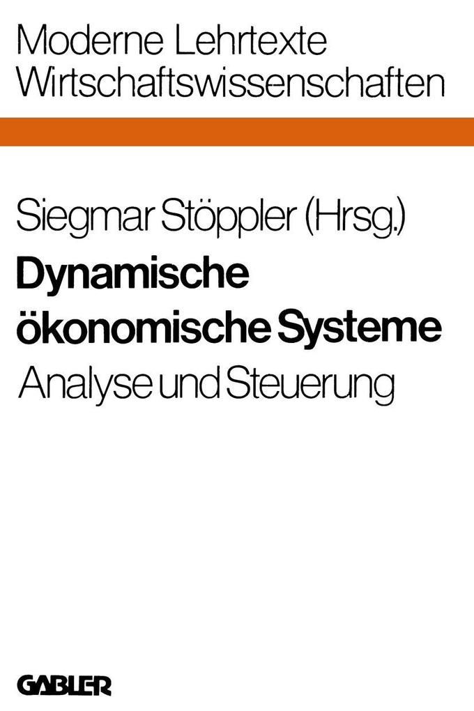 Produktbild: Dynamische ökonomische Systeme