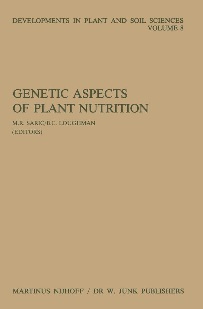 Genetic Aspects of Plant Nutrition: Proceedings of the First International Symposium on Genetic Aspects of Plant Nutrition, Organized by the Serbian A als Buch (gebunden)