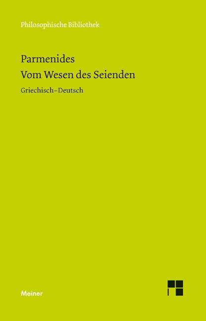 Produktbild: Vom Wesen des Seienden | Parmenides