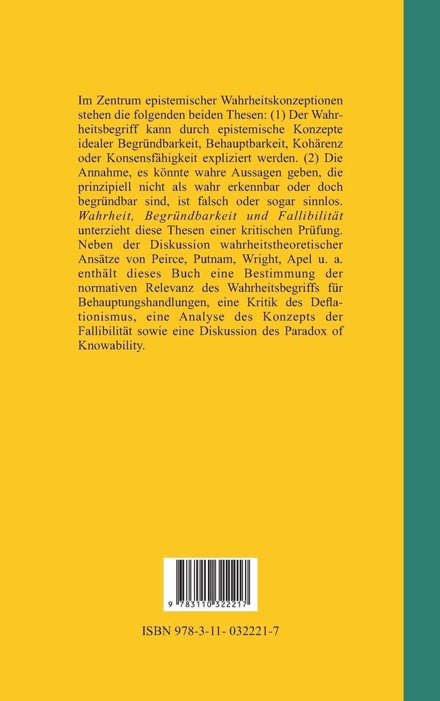 Weitere Ansicht: Wahrheit, Begründbarkeit und Fallibilität | Boris Rähme