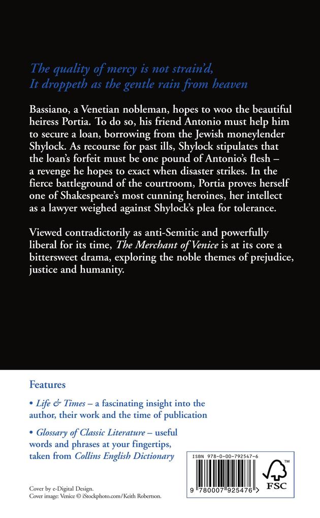 Weitere Ansicht: CLASSICS THE MARCHANT OF VENI | William Shakespeare