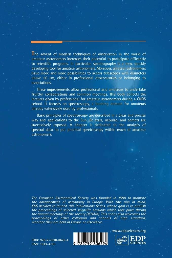 Weitere Ansicht: Astronomical Spectrography for Amateurs