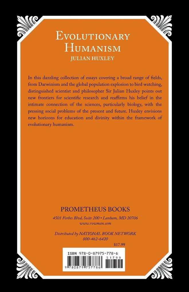 Weitere Ansicht: Evolutionary Humanism | Julian S. Huxley