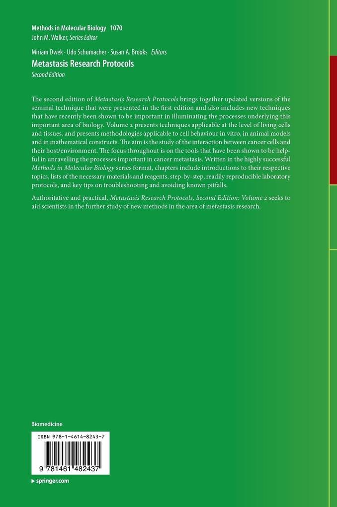 Weitere Ansicht: Metastasis Research Protocols