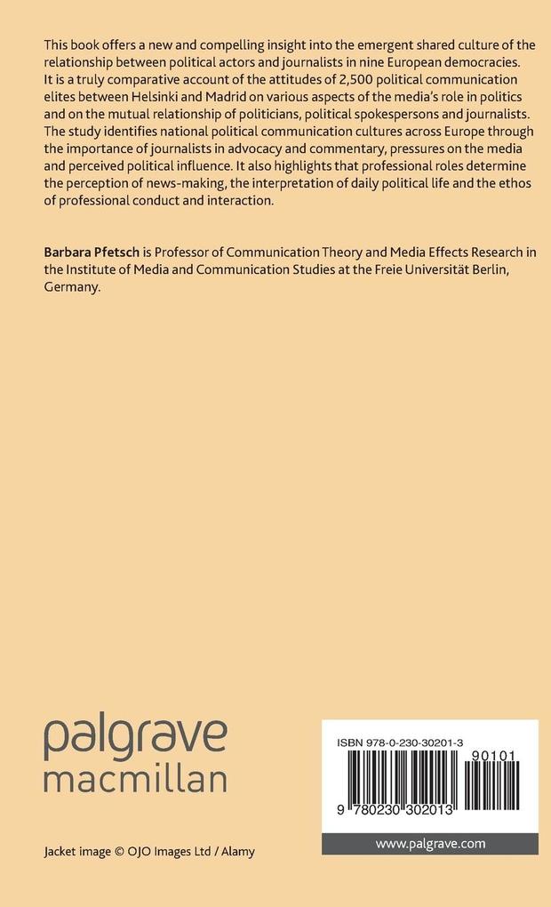 Weitere Ansicht: Political Communication Cultures in Europe