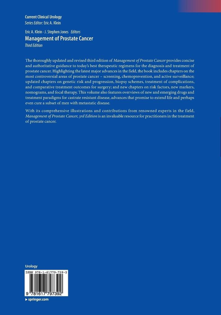 Weitere Ansicht: Management of Prostate Cancer