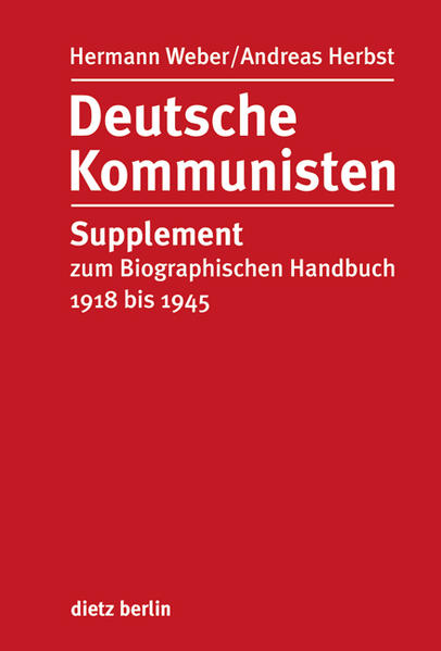 Produktbild: Deutsche Kommunisten | Hermann Weber, Andreas Herbst