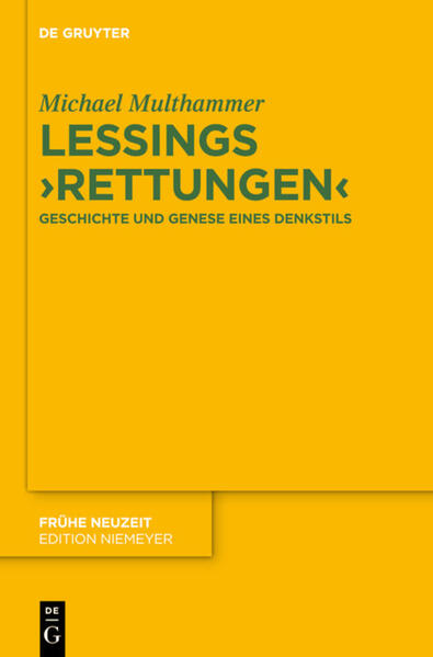 Produktbild: Lessings 'Rettungen' | Michael Multhammer