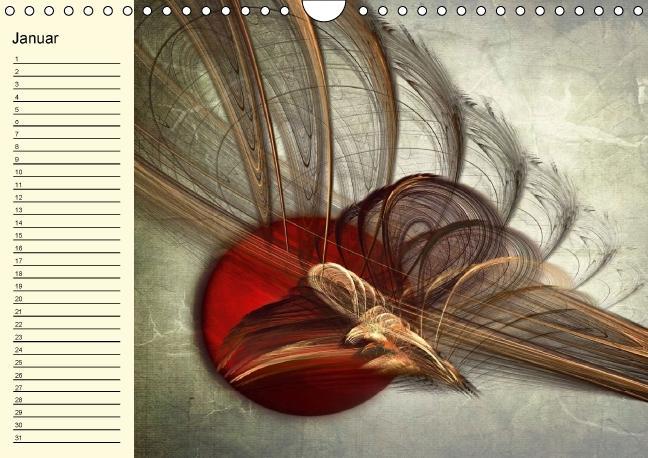 Weitere Ansicht: Fraktale Kunst 2/Geburtstagskalender (Wandkalender immerwährend DIN A4 quer) | Claudia Burlager