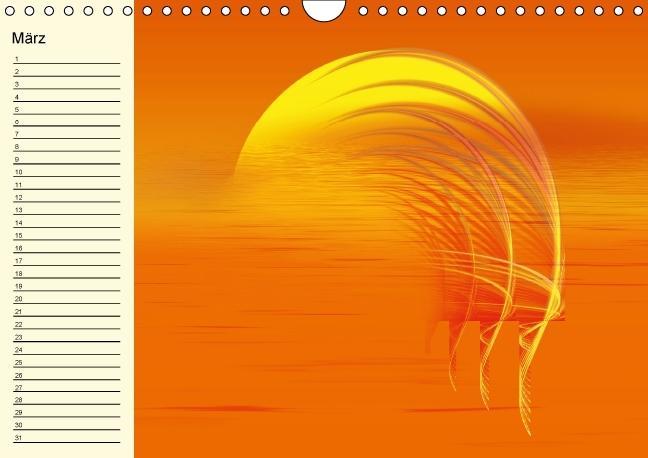 Weitere Ansicht: Fraktale Kunst 2/Geburtstagskalender (Wandkalender immerwährend DIN A4 quer) | Claudia Burlager