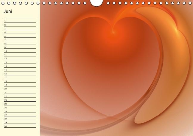 Weitere Ansicht: Fraktale Kunst 2/Geburtstagskalender (Wandkalender immerwährend DIN A4 quer) | Claudia Burlager