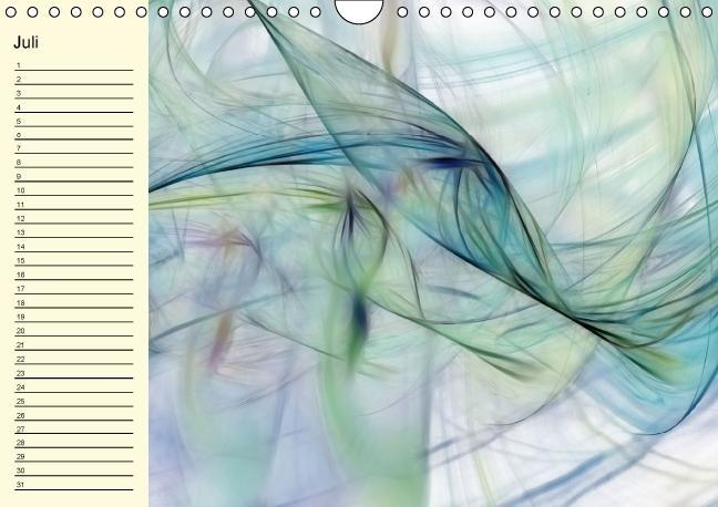 Weitere Ansicht: Fraktale Kunst 2/Geburtstagskalender (Wandkalender immerwährend DIN A4 quer) | Claudia Burlager