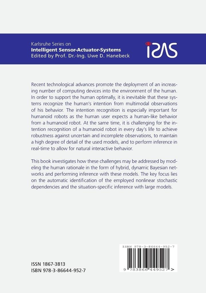 Weitere Ansicht: Learning Dynamic Systems for Intention Recognition in Human-Robot-Cooperation | Peter Krauthausen