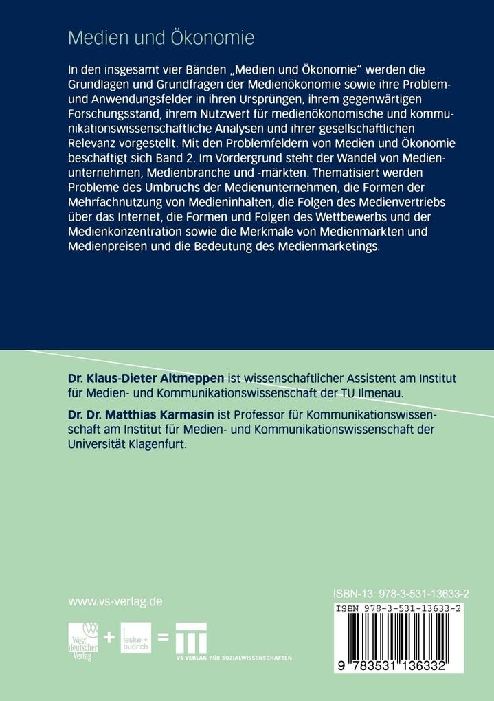 Weitere Ansicht: Medien und Ökonomie