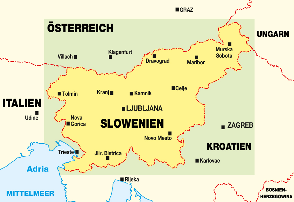 Weitere Ansicht: Höfer Übersichtskarte Slowenien | lars Höfer