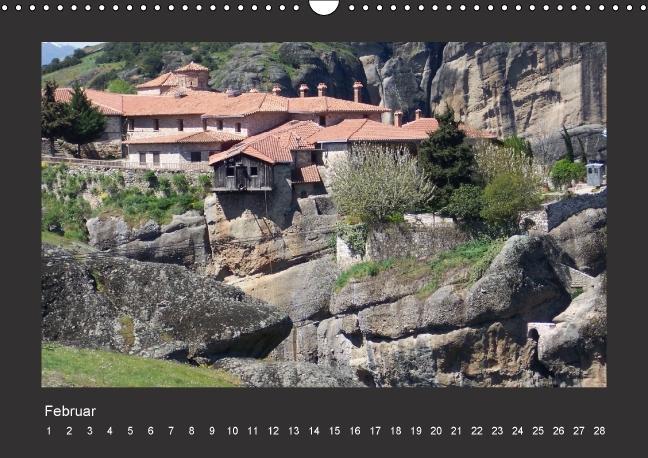 Weitere Ansicht: Meteora-Klöster in Griechenland (Wandkalender immerwährend DIN A3 quer) | Helmut Schneller