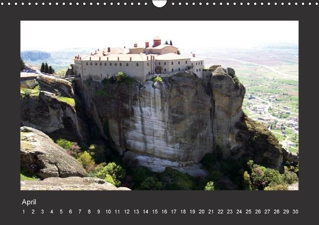 Weitere Ansicht: Meteora-Klöster in Griechenland (Wandkalender immerwährend DIN A3 quer) | Helmut Schneller