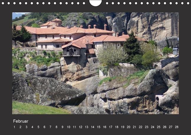 Weitere Ansicht: Meteora-Klöster in Griechenland (Wandkalender immerwährend DIN A4 quer) | Helmut Schneller
