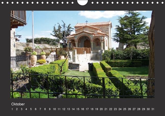 Weitere Ansicht: Meteora-Klöster in Griechenland (Wandkalender immerwährend DIN A4 quer) | Helmut Schneller