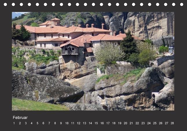 Weitere Ansicht: Meteora-Klöster in Griechenland (Tischkalender immerwährend DIN A5 quer) | Helmut Schneller