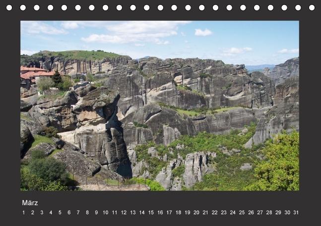 Weitere Ansicht: Meteora-Klöster in Griechenland (Tischkalender immerwährend DIN A5 quer) | Helmut Schneller