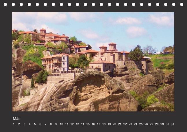 Weitere Ansicht: Meteora-Klöster in Griechenland (Tischkalender immerwährend DIN A5 quer) | Helmut Schneller