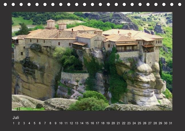 Weitere Ansicht: Meteora-Klöster in Griechenland (Tischkalender immerwährend DIN A5 quer) | Helmut Schneller