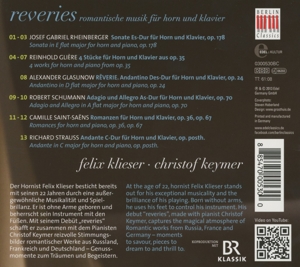 Weitere Ansicht: Reveries-Romantische Musik Für Horn Und Klavier | Felix/Keymer Klieser