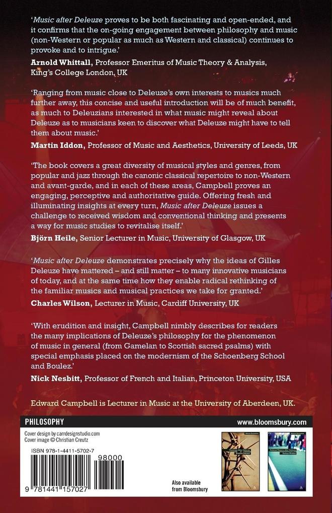 Weitere Ansicht: Music After Deleuze | Edward Campbell