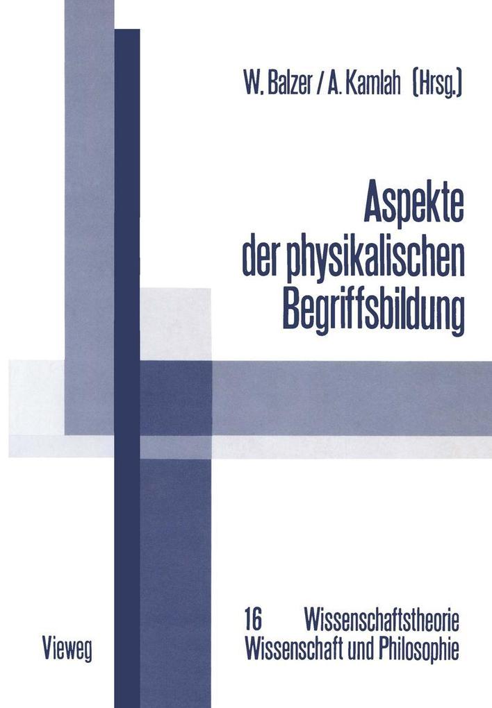 Produktbild: Aspekte der physikalischen Begriffsbildung
