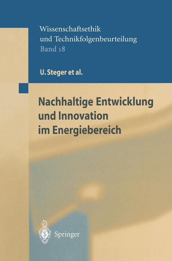 Produktbild: Nachhaltige Entwicklung und Innovation im Energiebereich | W. Achterberg, R. Kurz, H. G. Nutzinger, U. Steger, Th. Ziesemer