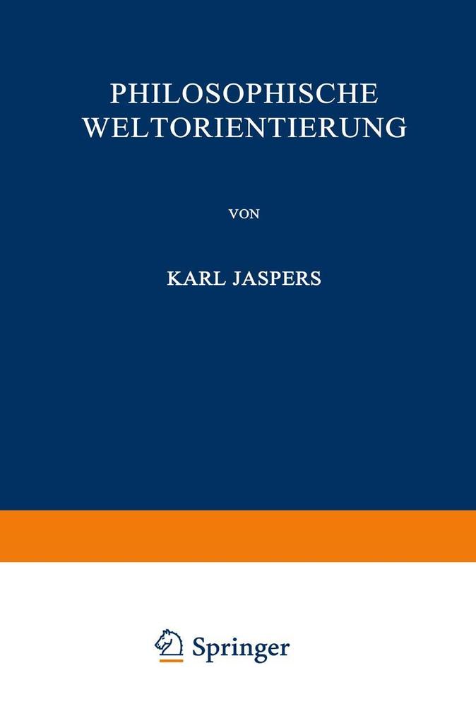 Produktbild: Philosophische Weltorientierung | Karl Jaspers