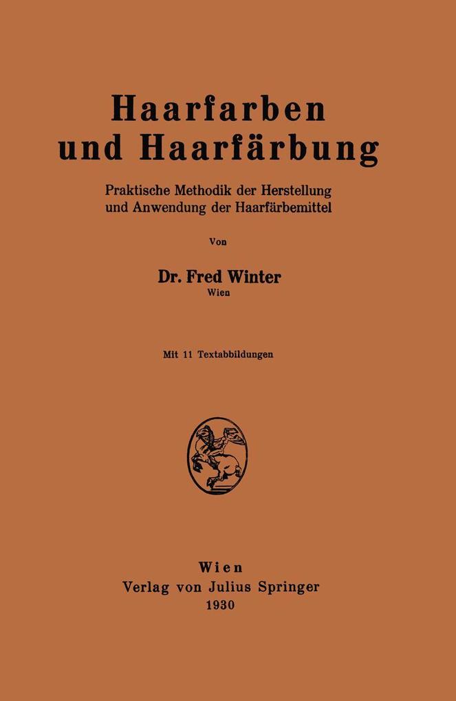 Produktbild: Haarfarben und Haarfärbung | Fred Winter