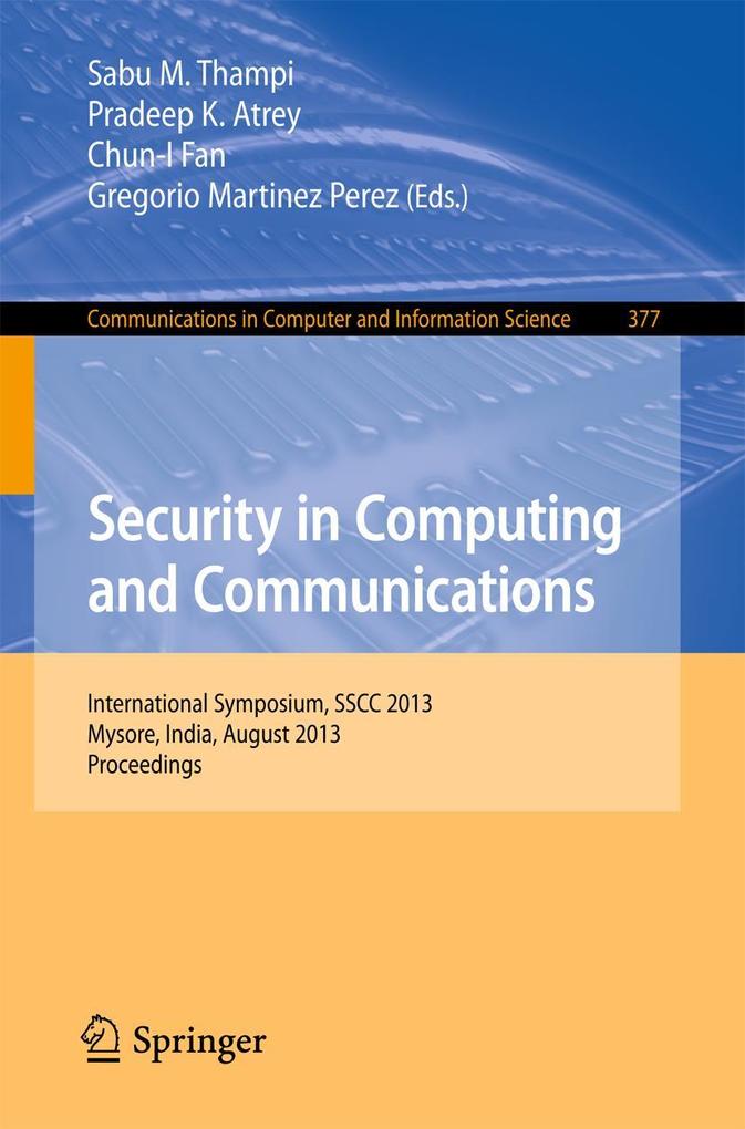 Produktbild: Security in Computing and Communications