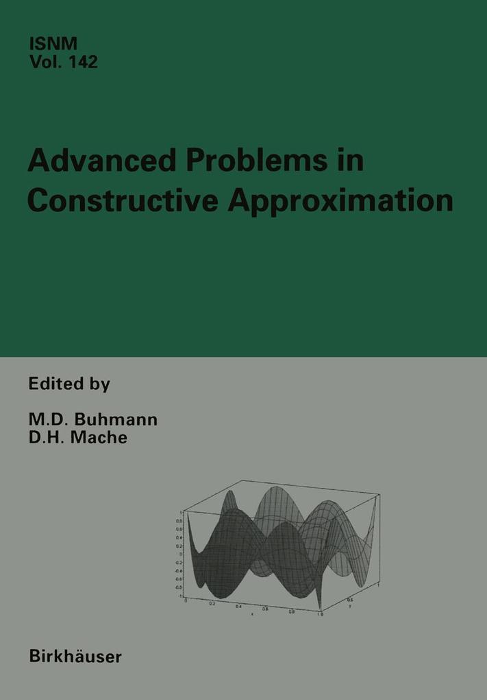 Produktbild: Advanced Problems in Constructive Approximation