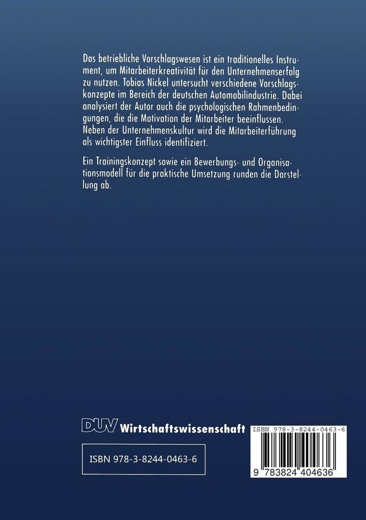 Weitere Ansicht: Vom betrieblichen Vorschlagswesen zum integrativen Ideenmanagement | Tobias Nickel